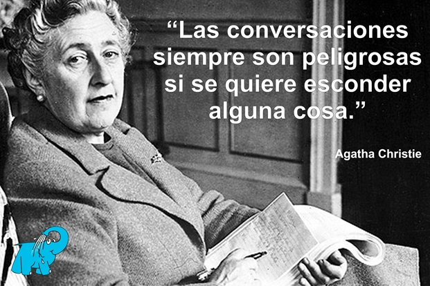Una Enseñanza de Agatha Christie en la Frase del Día el Elefante Azul de Avilés